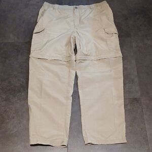 Columbia Cargo Ripstop Convrtable Pants Size Large (37)waist 32 Inseam.